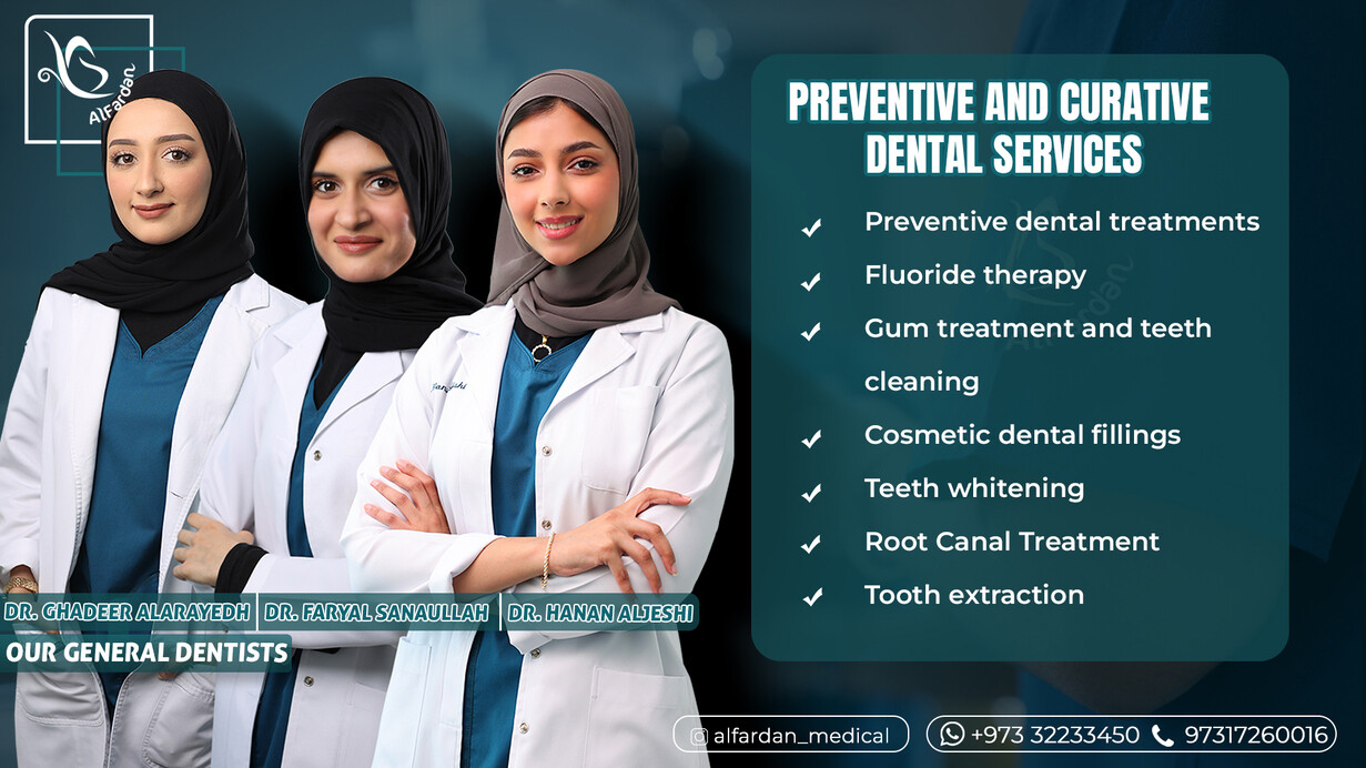 Dr. Ghadeer AlAreyedh  Dr. Ghadeer, Dr. Faryal, Dr. Hanan Services EN